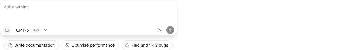 AI Chat with Model Selection implementation screenshot