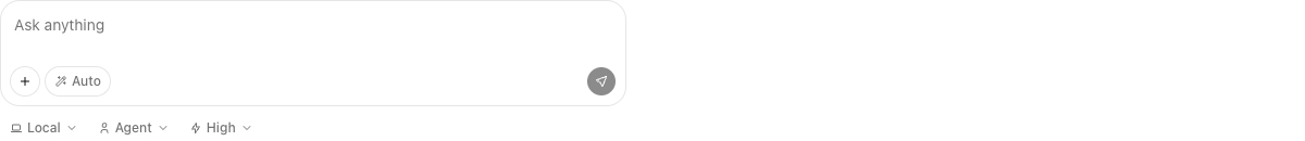AI Chat Compact Interface implementation screenshot