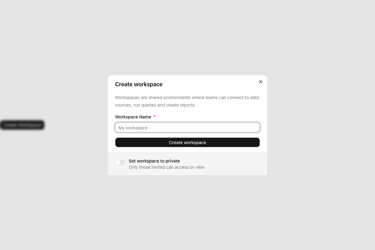 Dialog with Privacy Toggle implementation screenshot