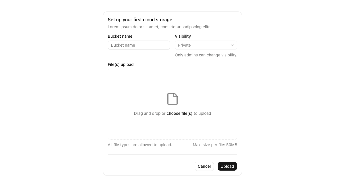 File Upload Multi-File Dropzone implementation screenshot