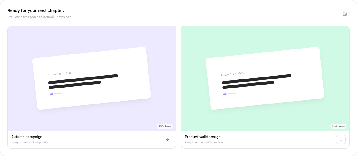 Generated Results Gallery rendered preview