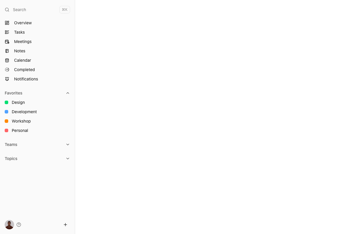Sidebar Collapsible Sections implementation screenshot